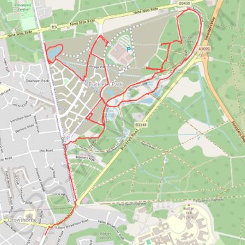 Bucklers Park trail, distance, elevation, map, profile, GPS track
