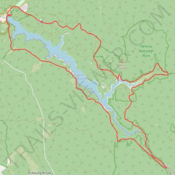 Perth Grvl trail, distance, elevation, map, profile, GPS track