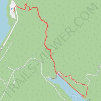 Nichols Trail trail, distance, elevation, map, profile, GPS track