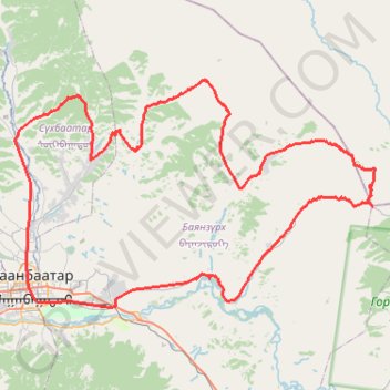 UDA 7 davaa challenge trail, distance, elevation, map, profile, GPS track