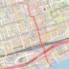 Downtown Toronto Walk trail, distance, elevation, map, profile, GPS track
