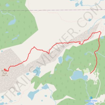 Browns Peak via Sheep Lake Trail trail, distance, elevation, map, profile, GPS track