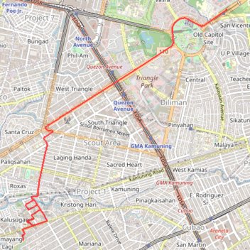Tracked with OSMTracker for Android™ trail, distance, elevation, map, profile, GPS track