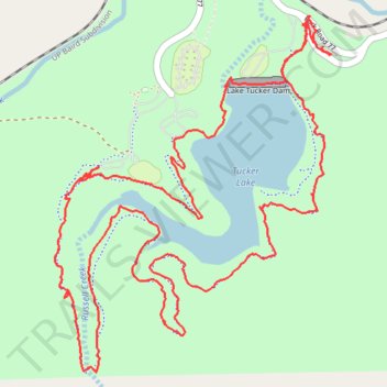 Tucker Lake Loop Trail trail, distance, elevation, map, profile, GPS track
