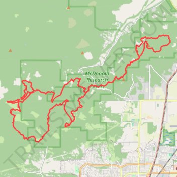 MacDonald Forest Trail Run 50K 2026 trail, distance, elevation, map, profile, GPS track