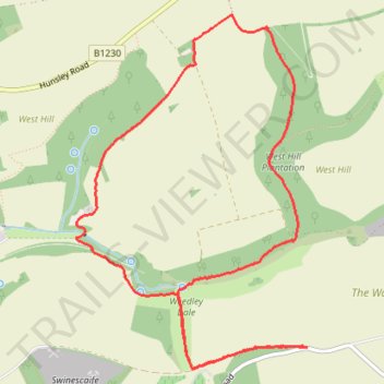 Drewton Circular trail, distance, elevation, map, profile, GPS track