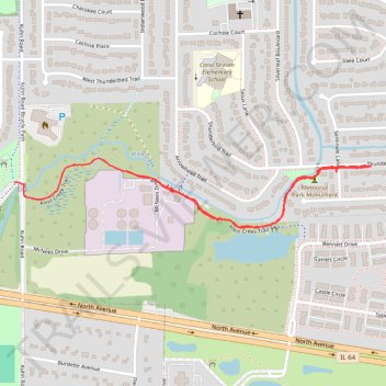 Klein Creek Trail trail, distance, elevation, map, profile, GPS track