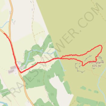 Dumgoyne Loop Trail trail, distance, elevation, map, profile, GPS track