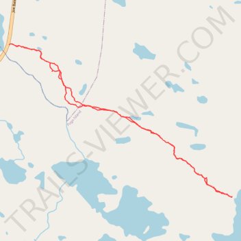 Cook's Pond Trail trail, distance, elevation, map, profile, GPS track