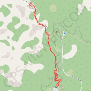Ooh Aah Point via South Kaibab Trail trail, distance, elevation, map, profile, GPS track