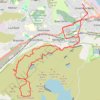Dunrod Hill and Hillside Hill loop from Greenock West - Clyde Muirshiel Regional Park trail, distance, elevation, map, profile, GPS track