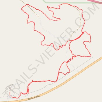 East Loop Trail trail, distance, elevation, map, profile, GPS track