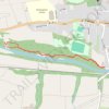 Walk on footpaths by River Wear trail, distance, elevation, map, profile, GPS track