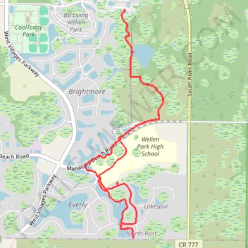 Oakheart Trail trail, distance, elevation, map, profile, GPS track