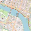 Northern shore of Butler Trail in Austin trail, distance, elevation, map, profile, GPS track