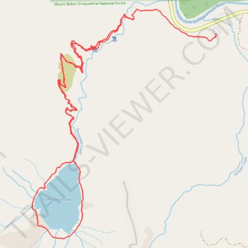 Lake Twentytwo Loop trail, distance, elevation, map, profile, GPS track