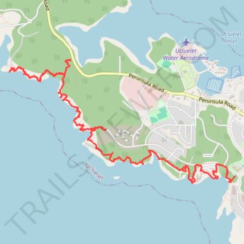 Wild_pacific trail, distance, elevation, map, profile, GPS track