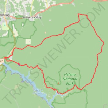 Perth Grvl trail, distance, elevation, map, profile, GPS track