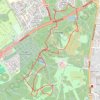 Wimbledon Common trail, distance, elevation, map, profile, GPS track