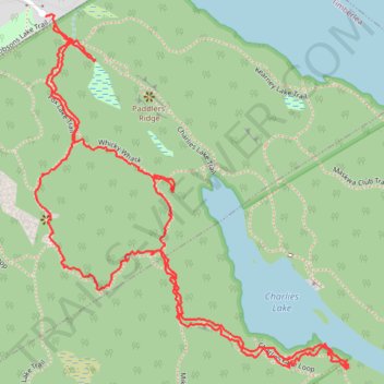 Charlies Lake trail, distance, elevation, map, profile, GPS track