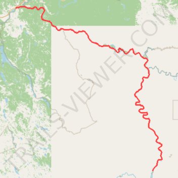 Yukon River Canoe trail, distance, elevation, map, profile, GPS track