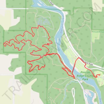 MTB Loop ride in Pinicon Ridge County Park trail, distance, elevation, map, profile, GPS track