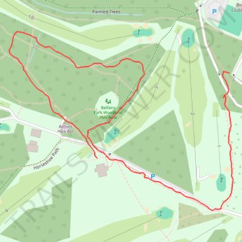 Belfairs Park walk trail, distance, elevation, map, profile, GPS track