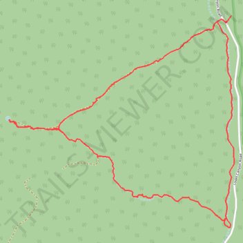 CC Spring Loop from Lovell Canyon trail, distance, elevation, map, profile, GPS track