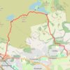 Jaw Reservoir, Cochno Hill and Greenside Reservoir in Kilpatrick Hills trail, distance, elevation, map, profile, GPS track