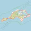 Rottnest Island Run trail, distance, elevation, map, profile, GPS track