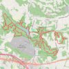 Washington Valley Park East and West Loop from Chimney Rock Park trail, distance, elevation, map, profile, GPS track