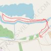 Loop walk along River Nene around Chester House area trail, distance, elevation, map, profile, GPS track