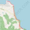 Stapleton Beach Public Reserve trail, distance, elevation, map, profile, GPS track