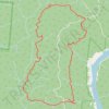 Mullens Cove Loop Trail - Prentice Cooper State Forest trail, distance, elevation, map, profile, GPS track