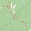 Clear Creek and Azalea Trails Loop via Chestnut Mountain and Chilhowee Campground in Cherokee National Forest trail, distance, elevation, map, profile, GPS track