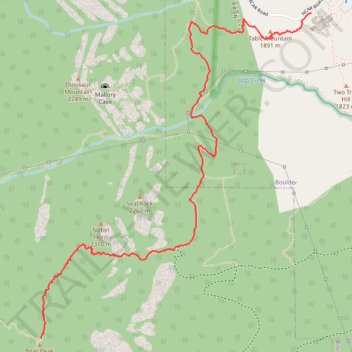 Bear Peak trail, distance, elevation, map, profile, GPS track