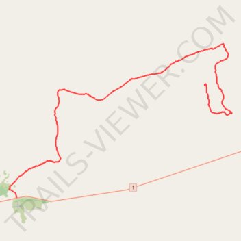 Track from Abrakurrie Cave to Mundrabilla trail, distance, elevation, map, profile, GPS track