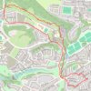 Trails and roads in Drumchapel trail, distance, elevation, map, profile, GPS track
