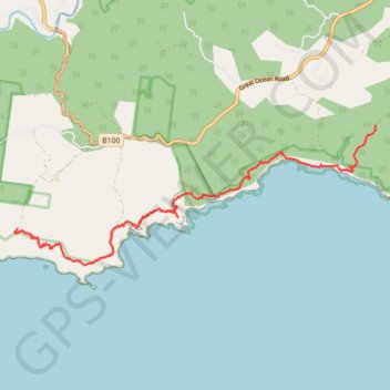 Milanesia Gate - Moonlight Head trail, distance, elevation, map, profile, GPS track