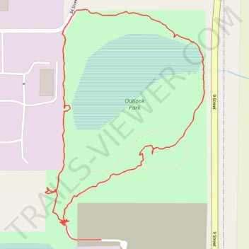 Outlook Park Loop trail, distance, elevation, map, profile, GPS track