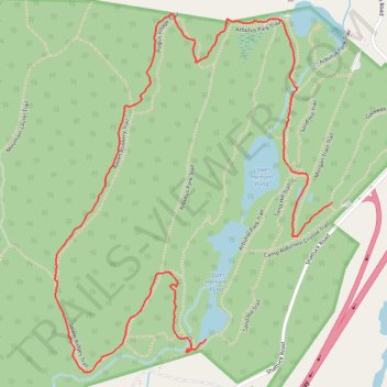 A loop walk at Leadmine Mountain Wildlife Conservation Easement trail, distance, elevation, map, profile, GPS track