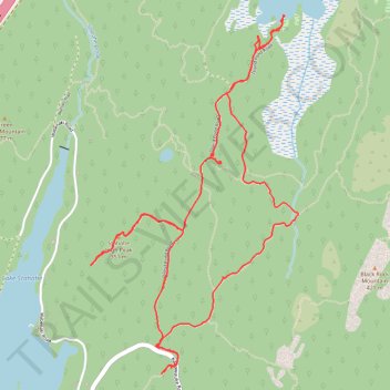Stahahe High Peak and Island Pond Loop Hike trail, distance, elevation, map, profile, GPS track